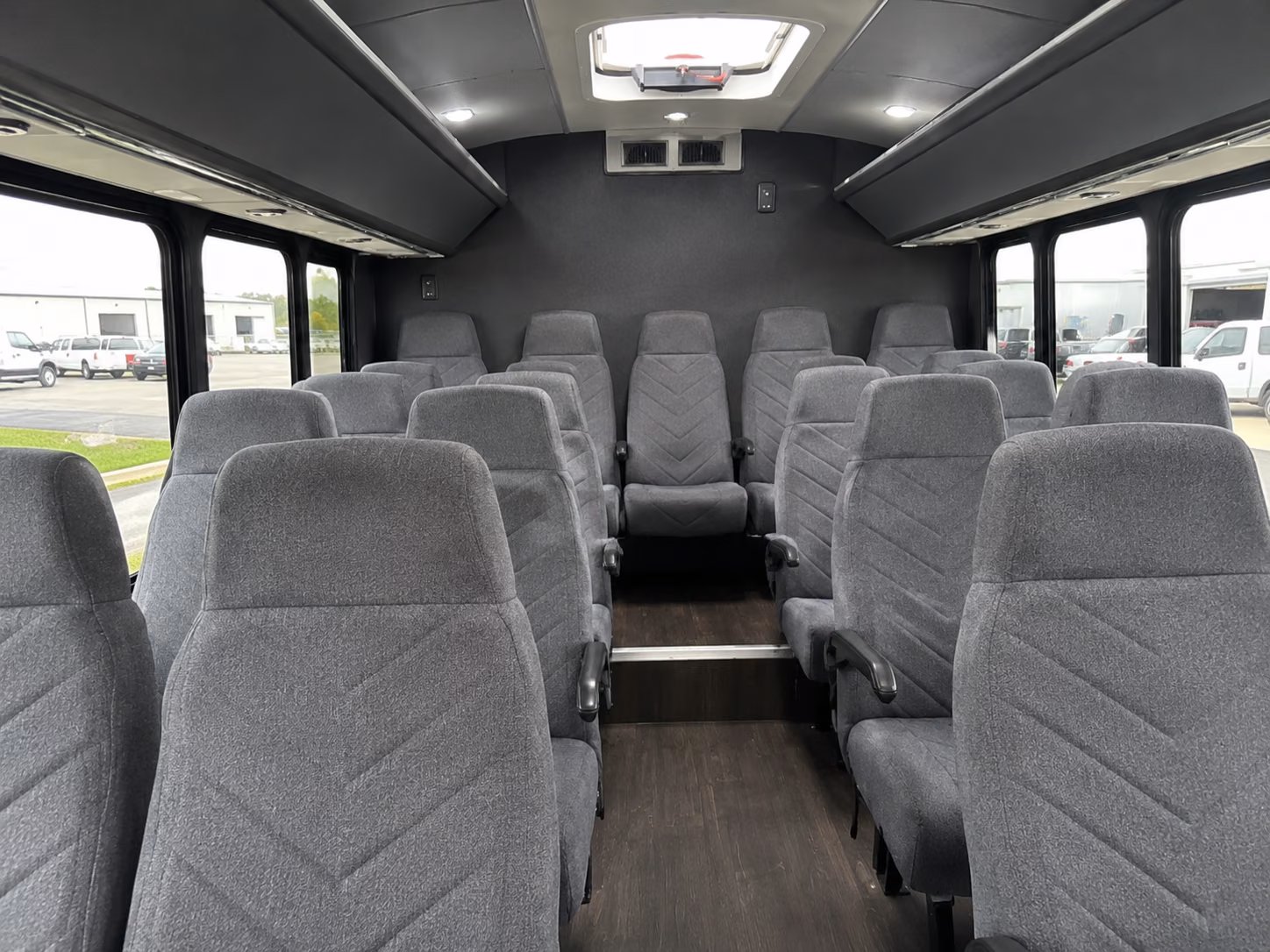 fort worth 18 passenger minibus interior