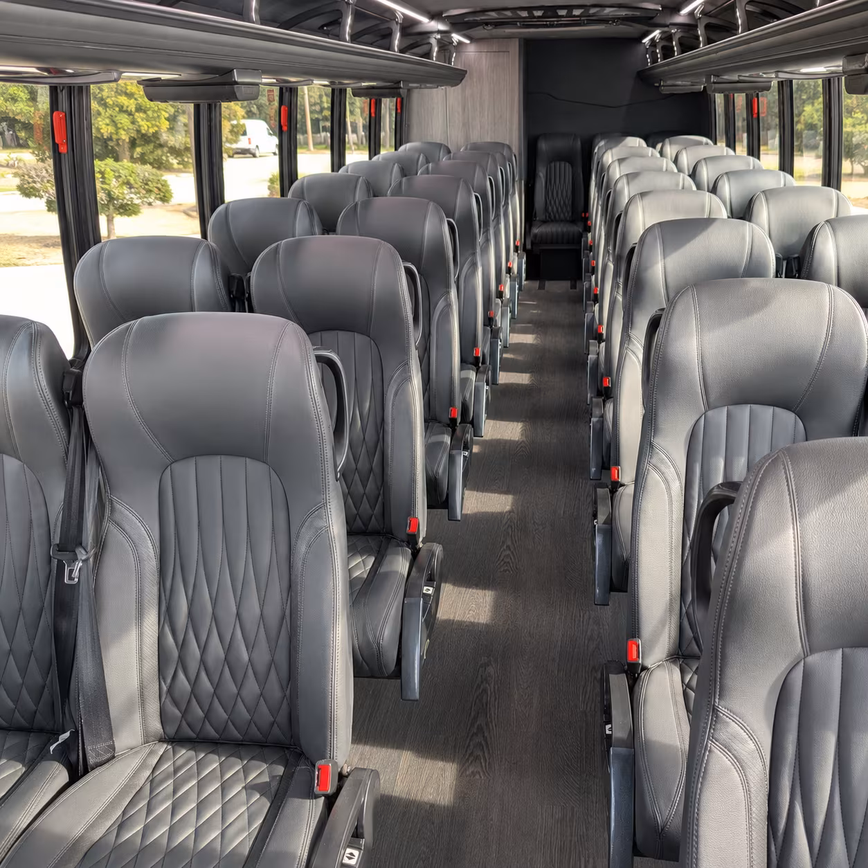 fort worth 25 passenger minibus inside