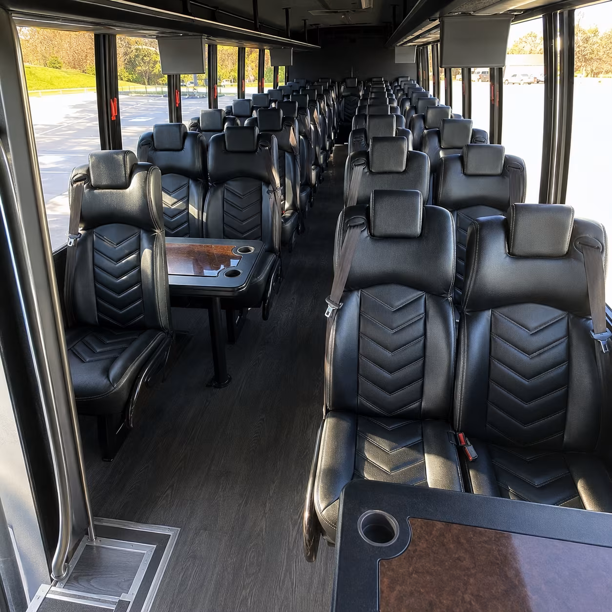 fort worth 25 passenger minibus interior
