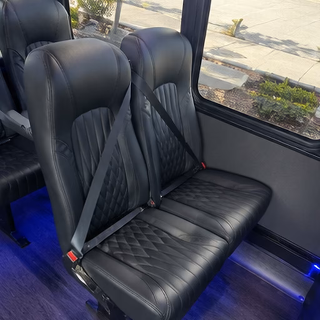 fort worth 30 passenger minibus interior