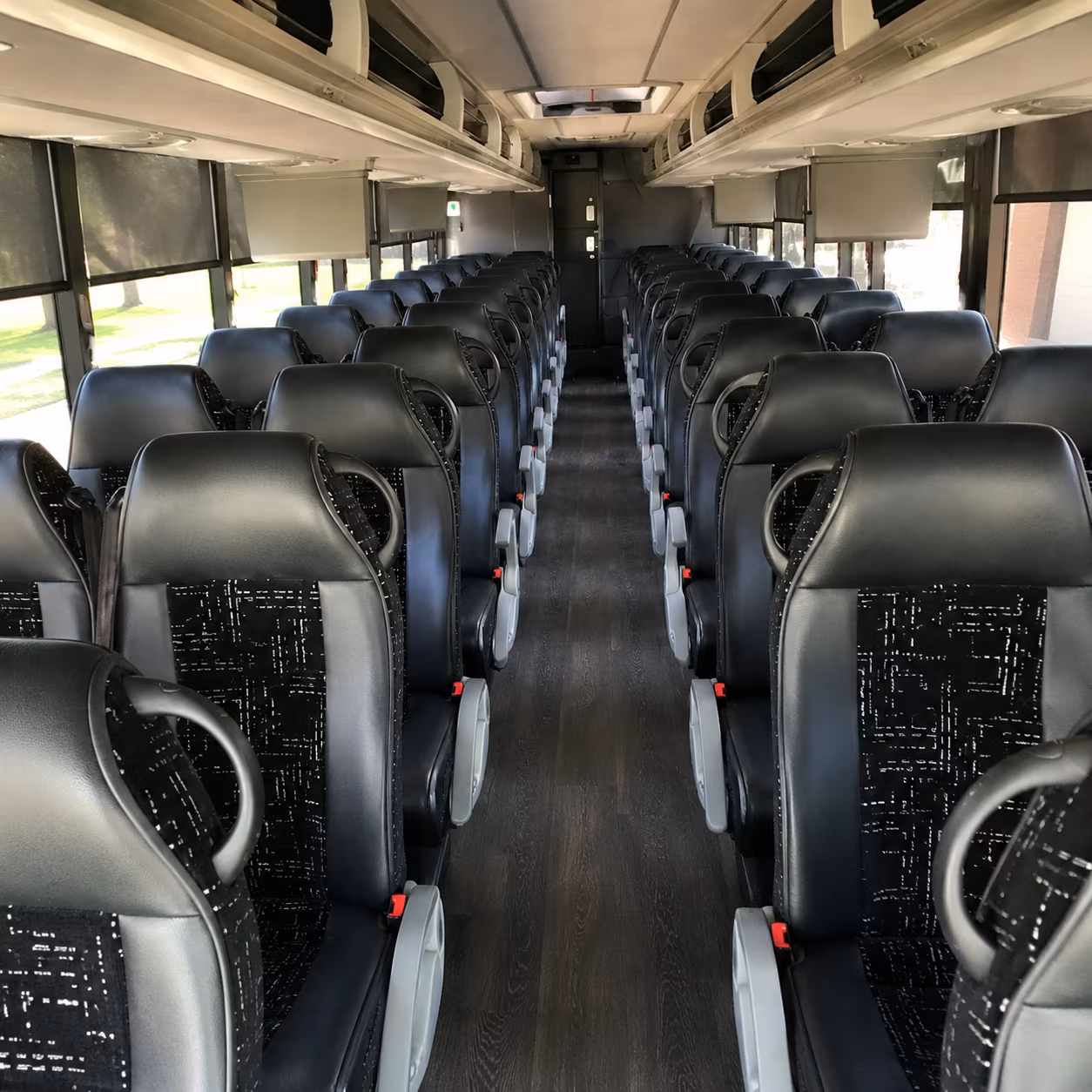 fort worth charter bus interior