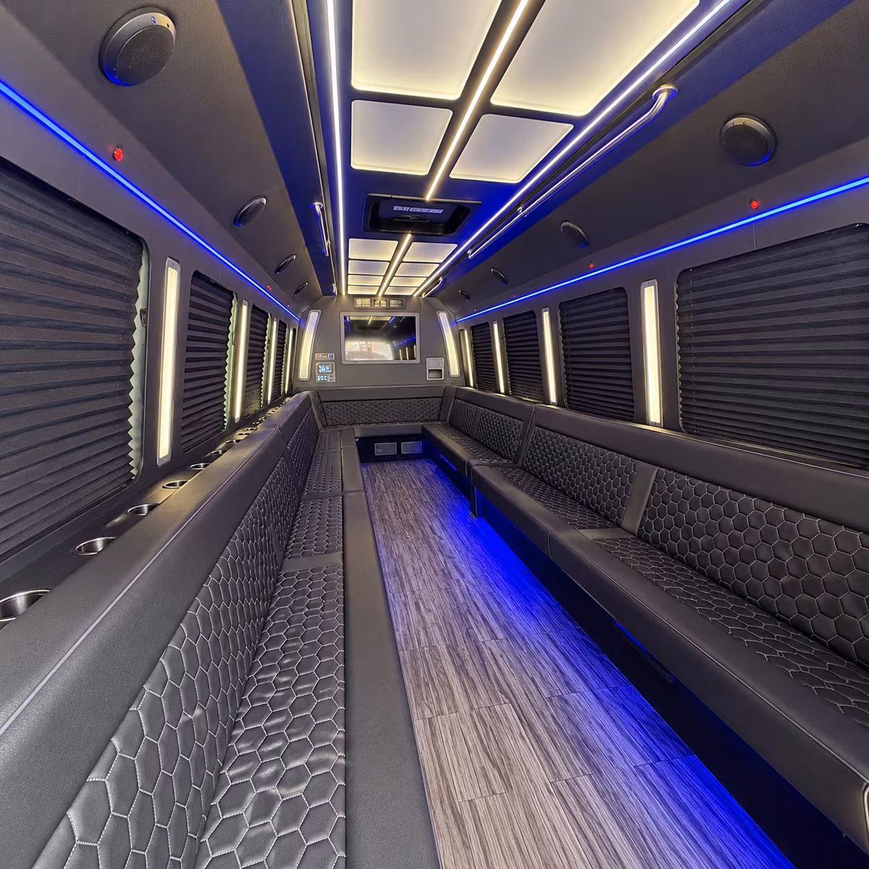 fort worth party bus inside